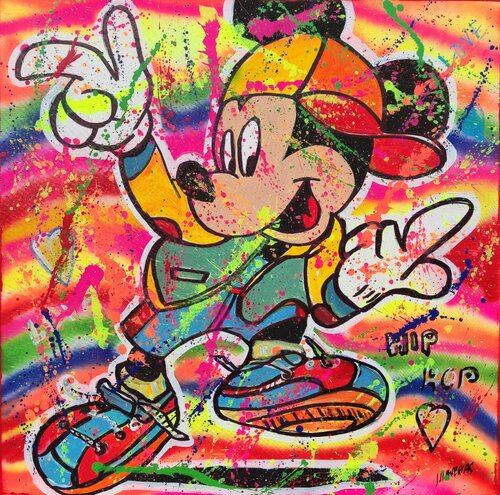 Mickey pop hip-hop de Joan Llaverias, Pintura a la venta en Singulart