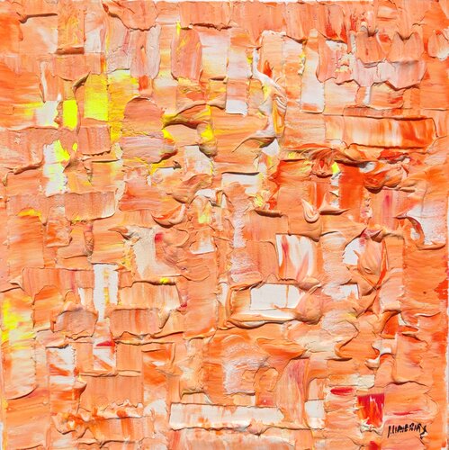 Urban texture lux naranja di Joan Llaverias, Pittura in vendita su Singulart