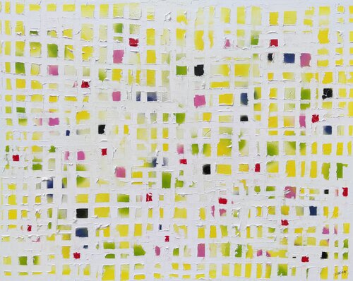 Urbe yellow mediterráneo 1 di Joan Llaverias, Pittura in vendita su Singulart