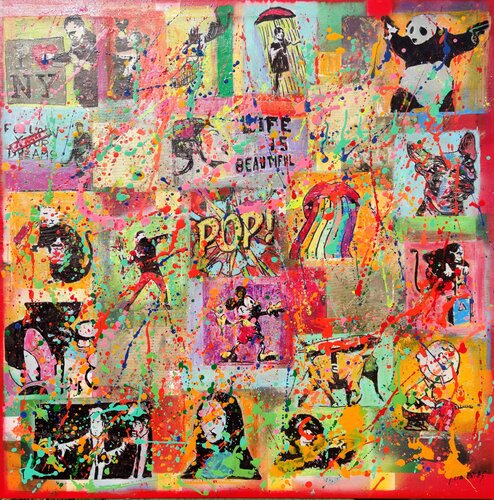 Geometric pop elefant Joan Llaverias