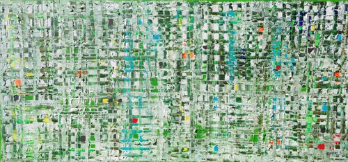 Ciudad materica 4 di Joan Llaverias, Pittura in vendita su Singulart