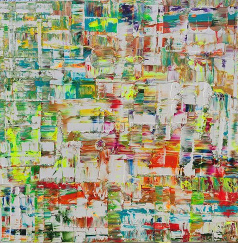 Urban texture fluo 15 di Joan Llaverias, Pittura in vendita su Singulart