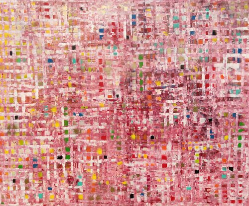 Urban rouge 5 par Joan Llaverias, Peinture en vente sur Singulart
