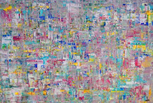 Urban turquesa van Joan Llaverias, Schilderij te koop op Singulart