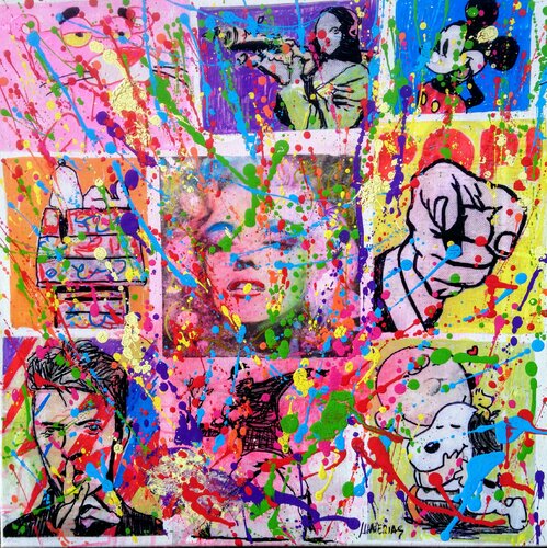 Marilyn pop central par Joan Llaverias, Peinture en vente sur Singulart