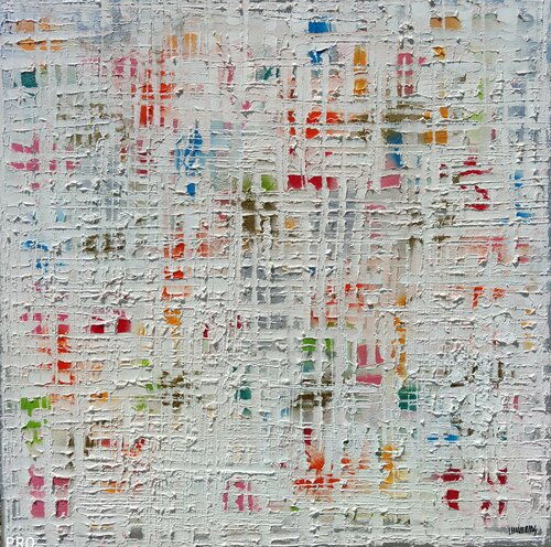 Urban nordik oro rosa di Joan Llaverias, Pittura in vendita su Singulart