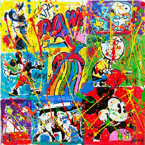 Pop love elefant di Joan Llaverias, Pittura in vendita su Singulart