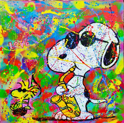 Snoopy saxo pop Joan Llaverias