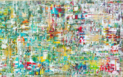 Urban gold rouge van Joan Llaverias, Schilderij te koop op Singulart