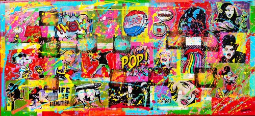 Hello love pop van Joan Llaverias, Schilderij te koop op Singulart
