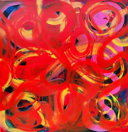 Psicodélic espiral van Joan Llaverias, Schilderij te koop op Singulart