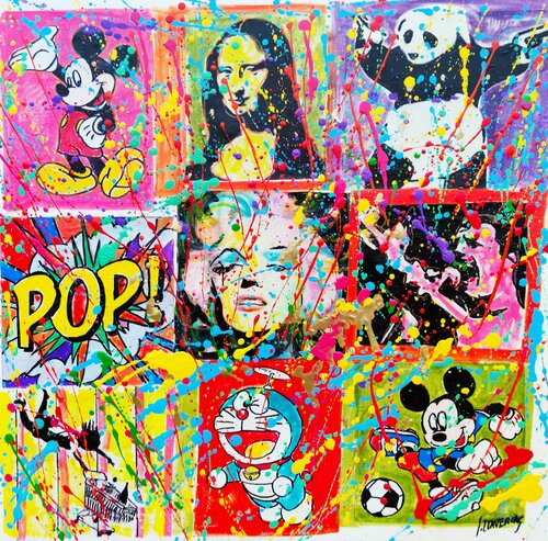 Pop gol van Joan Llaverias, Schilderij te koop op Singulart