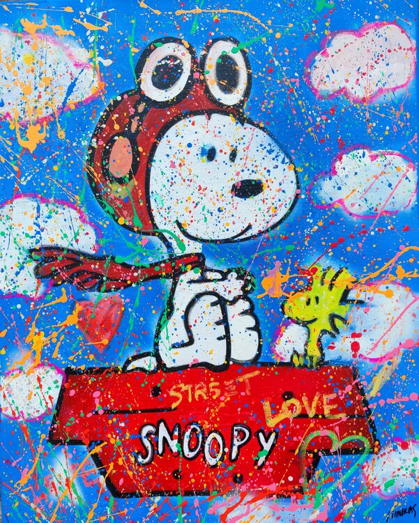 Snoopy pop fly Joan Llaverias