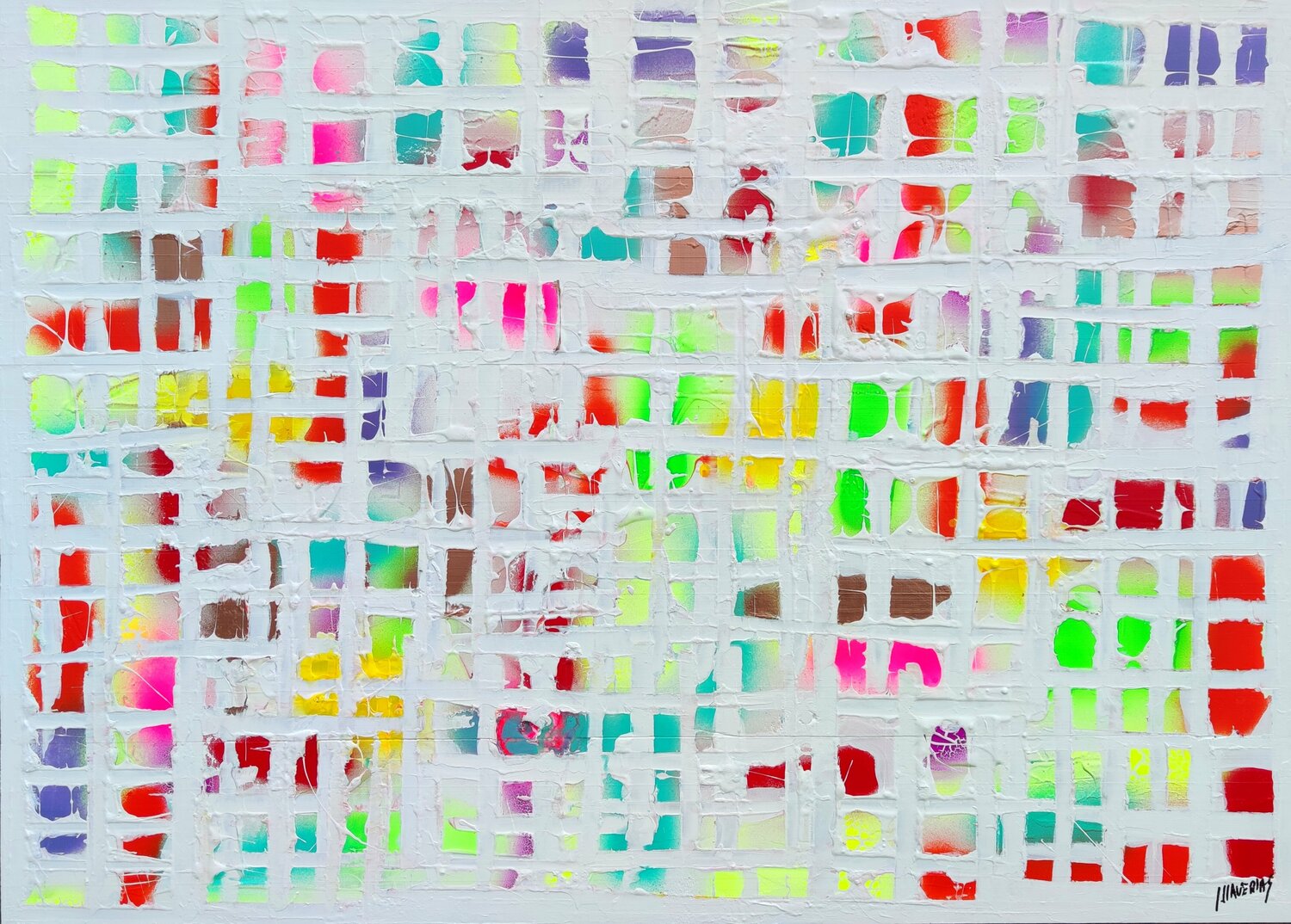 Urban texture cyan Joan Llaverias