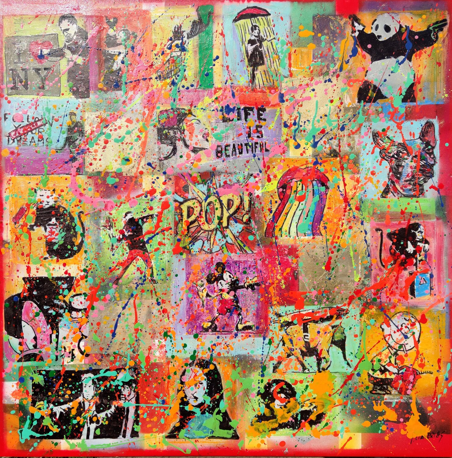 Geometric pop elefant Joan Llaverias