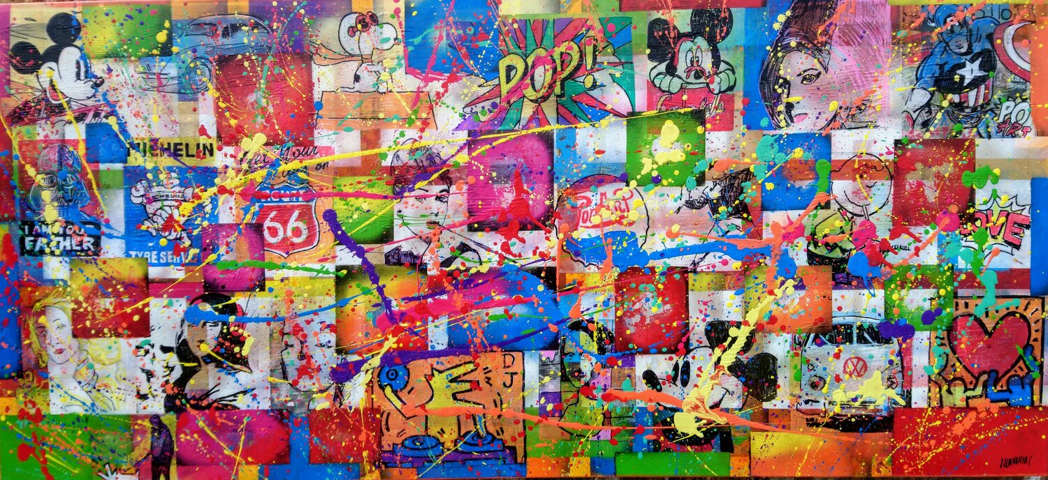 Mixed pop art Joan Llaverias