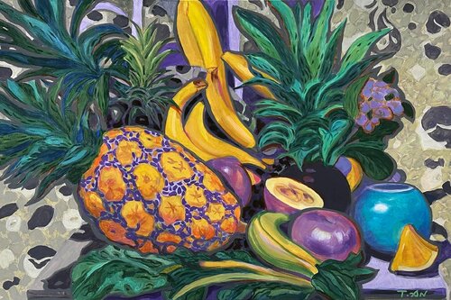 YANUARY PINEAPPLE by Tatiana An, Painting for Sale on Singulart