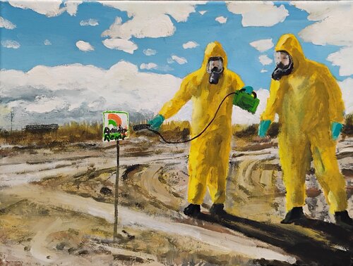 Straight From The Horse's Mouth von Johann Groebner, Malerei kaufen auf Singulart