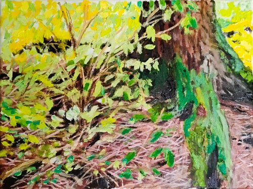 Frauenalpe Wald di Johann Groebner, Pittura in vendita su Singulart