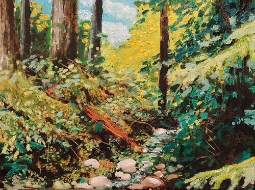 Frauenalpe II di Johann Groebner, Pittura in vendita su Singulart