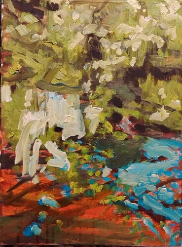Liesingbach di Johann Groebner, Pittura in vendita su Singulart