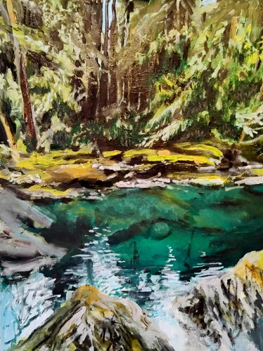 Somewhere in Carmanagh di Johann Groebner, Pittura in vendita su Singulart