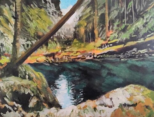 Somewhere in Carmanagh II di Johann Groebner, Pittura in vendita su Singulart