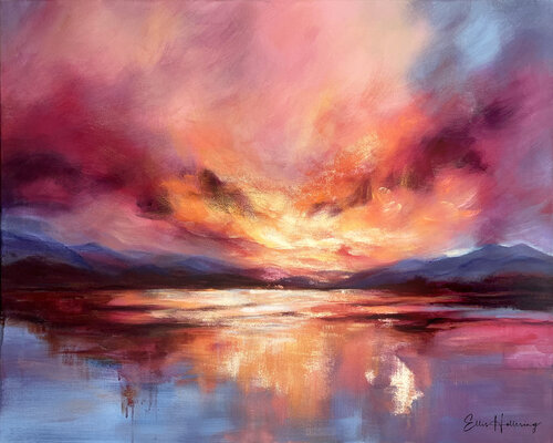 The Moment Everything Glows di Ellis Hollering, Pittura in vendita su Singulart