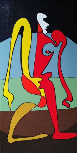EZECHIELE E IL CARRO DI DIO by Denise Mastel, Painting for Sale on Singulart