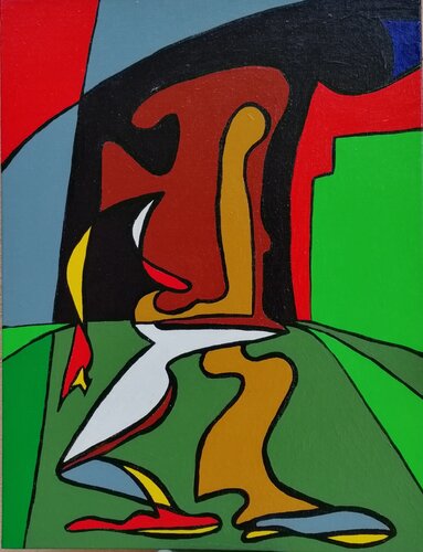 HOMBRE EL CABALLERO von Denise Mastel, Malerei kaufen auf Singulart