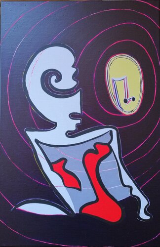 VIBRAZIONI 432 HZ van Denise Mastel, Schilderij te koop op Singulart