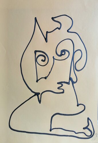 1391 par Denise Mastel, Œuvre sur papier en vente sur Singulart