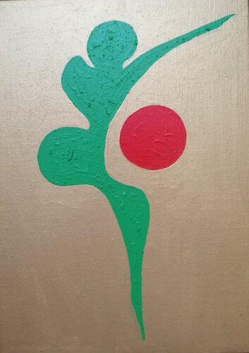 SECONDO INTIMO ROSSO van Denise Mastel, Schilderij te koop op Singulart