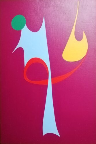 GATTO AL  CHIARO DIN LUNA van Denise Mastel, Schilderij te koop op Singulart