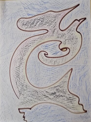 931 - 22 -FROTTAGE by Denise Mastel, Work on Paper for Sale on Singulart