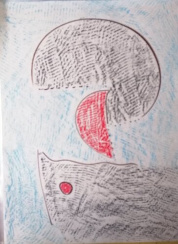 937 - 28  frottage by Denise Mastel, Work on Paper for Sale on Singulart