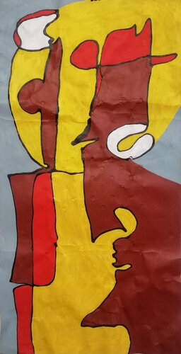 UOMO CUBANO CON SIGARO E  CAPPELLO van Denise Mastel, Werk op papier te koop op Singulart