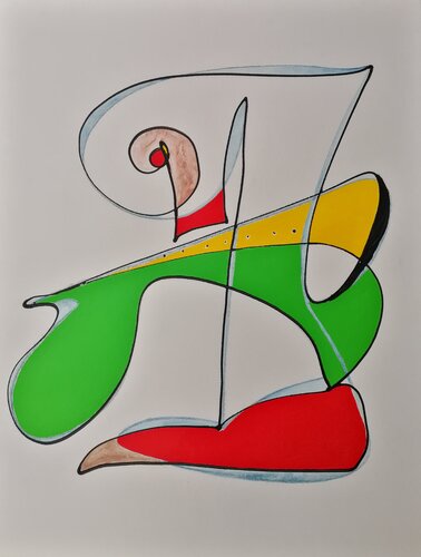 TROMBA-FRESU-INNO-VIBRAZIONE-432HZ by Denise Mastel, Work on Paper for Sale on Singulart