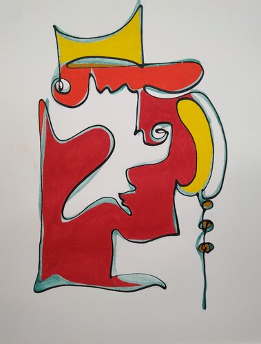 VIBRAZIONE INTIMA  1414 by Denise Mastel, Work on Paper for Sale on Singulart