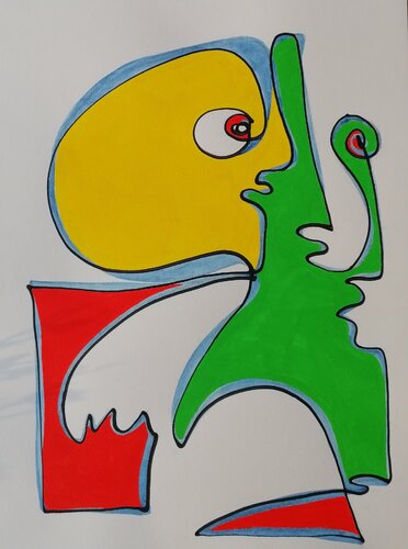 ENERGIA CINETICA INTINA 1415 de Denise Mastel, Obra en papel a la venta en Singulart