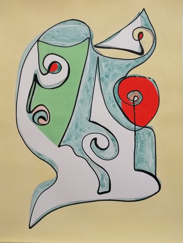 RISONANZA DELL'ACQUA by Denise Mastel, Work on Paper for Sale on Singulart