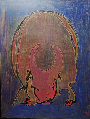 TALISMANO TORO 1069 by Denise Mastel, Painting for Sale on Singulart