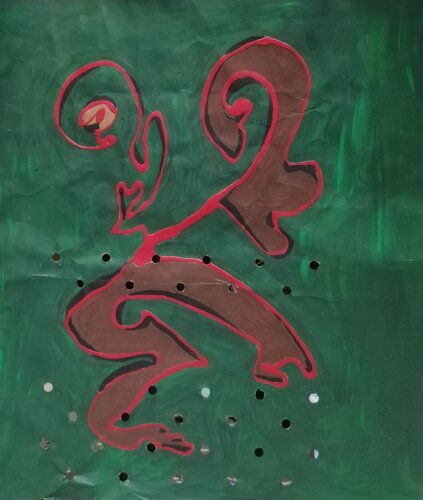 PATOS   PRIMORDIALE  1426 de Denise Mastel, Obra en papel a la venta en Singulart