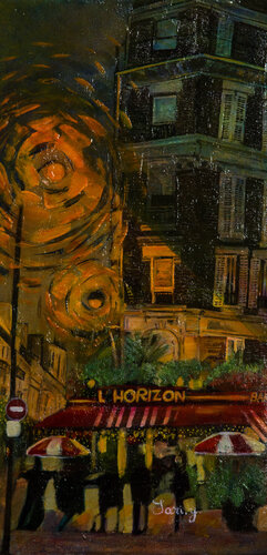 ombres à l'horizon par Younes SARI, Peinture en vente sur Singulart