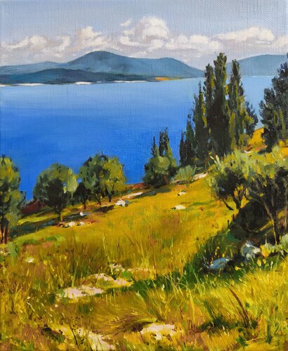 Ruhe über dem Wasser von Janina Rudenko, Malerei kaufen auf Singulart