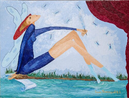 Poetess van Yulian Sukach-Polianetskii & Vladimir Hlazko, Schilderij te koop op Singulart