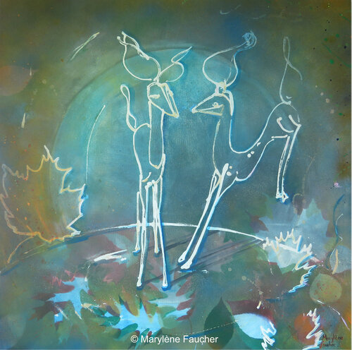 "Au fond du rang IV'' de Marylene Faucher, Pintura a la venta en Singulart