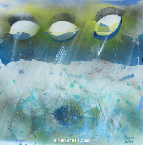 " Nouvel espace III" de Marylene Faucher, Pintura a la venta en Singulart