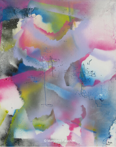 " Au coeur de l'esprit IV" de Marylene Faucher, Pintura a la venta en Singulart