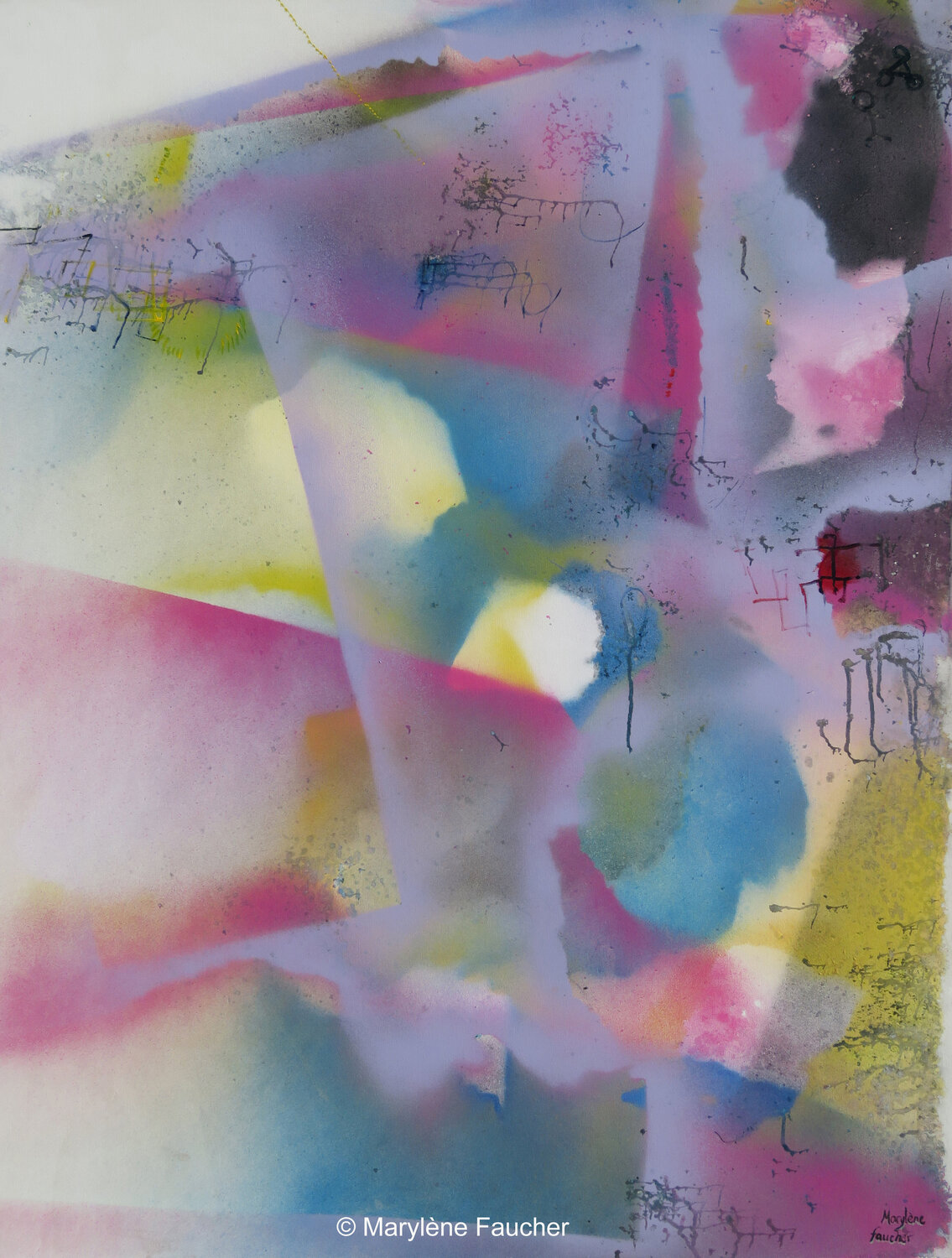 " Au coeur de l'esprit I" Marylene Faucher Dipinto originale in vendita